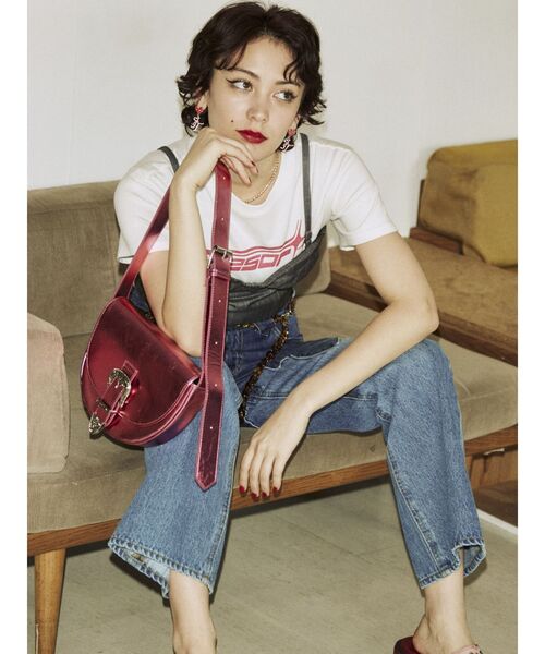 jouetie(ジュエティ)の「ラウンドミニBAG(ショルダーバッグ・レディース・ブラック/オフホワイト/ピンク・FREE)」の21枚目の写真