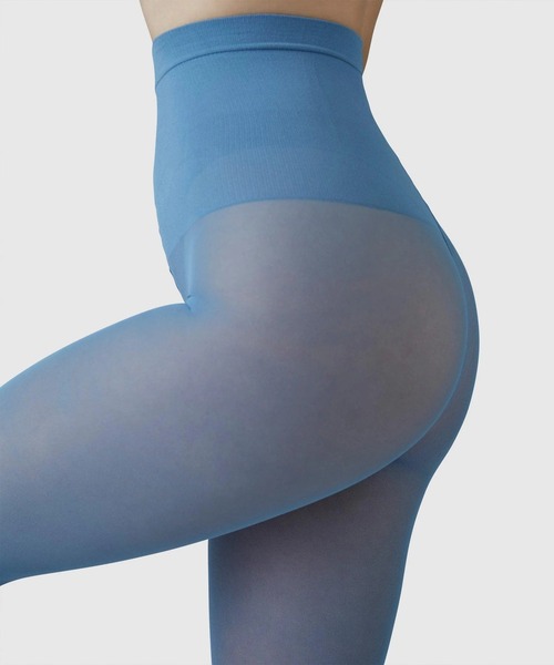SWEDISH STOCKING(スウェディッシュストッキングス)の「Svea Dusty Blue(タイツ/ストッキング・レディース・グレイッシュブルー・S/M/L)」の3枚目の写真