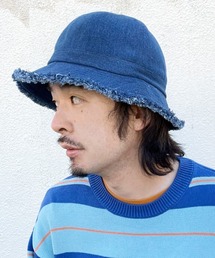 DNIM FRINGE METRO HAT/デニム フリンジ メトロハット