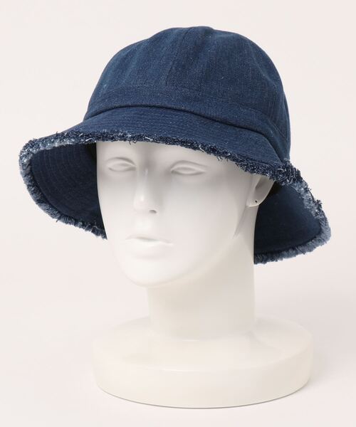 polcadot（ポルカドット）の「DNIM FRINGE METRO HAT/デニム フリンジ メトロハット（ハット・レディース・ブラック/ホワイト/ネイビー・FREE）」の6枚目の写真