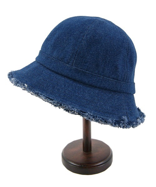 polcadot（ポルカドット）の「DNIM FRINGE METRO HAT/デニム フリンジ メトロハット（ハット・レディース・ブラック/ホワイト/ネイビー・FREE）」の5枚目の写真