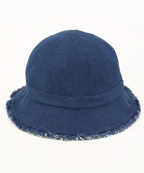 polcadot（ポルカドット）の「DNIM FRINGE METRO HAT/デニム フリンジ メトロハット（ハット・レディース・ブラック/ホワイト/ネイビー・FREE）」の7枚目の写真
