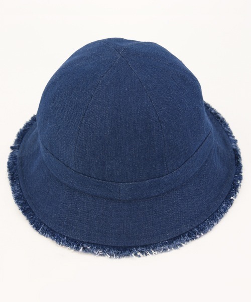 polcadot（ポルカドット）の「DNIM FRINGE METRO HAT/デニム フリンジ メトロハット（ハット・レディース・ブラック/ホワイト/ネイビー・FREE）」の8枚目の写真
