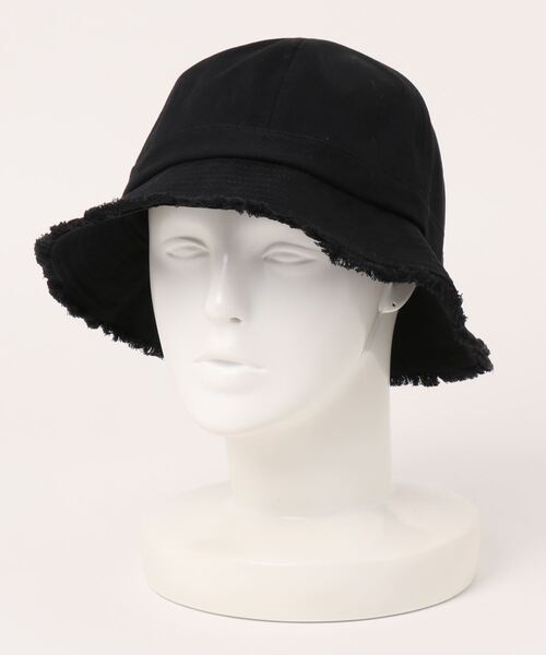 polcadot（ポルカドット）の「DNIM FRINGE METRO HAT/デニム フリンジ メトロハット（ハット・レディース・ブラック/ホワイト/ネイビー・FREE）」の12枚目の写真