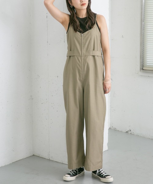 フロントZIPサロペット