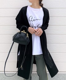 Q | サイドスリットロングカーデ(カーディガン/ボレロ)