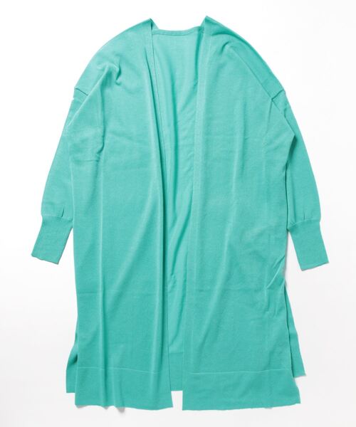 Q(キュー)の「サイドスリットロングカーデ(カーディガン/ボレロ・レディース・ベージュ/モスグリーン/ブラック・MEDIUM)」の7枚目の写真