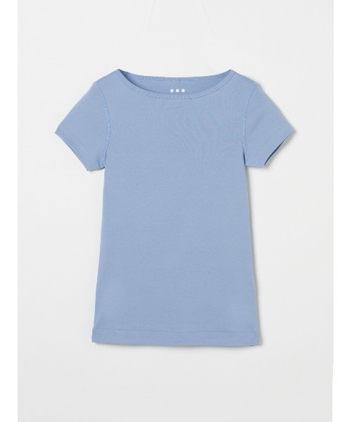 three dots(スリードッツ)の「オーガニックコットン 半袖ジンジャー(Tシャツ/カットソー・レディース・グリーン系その他/ネイビー/ブルー系その他/グレイッシュベージュ/ピンク系その他・SMALL/MEDIUM)」の4枚目の写真
