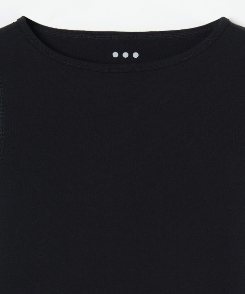 three dots(スリードッツ)の「オーガニックコットン 半袖ジンジャー(Tシャツ/カットソー・レディース・グリーン系その他/ネイビー/ブルー系その他/グレイッシュベージュ/ピンク系その他・SMALL/MEDIUM)」の9枚目の写真