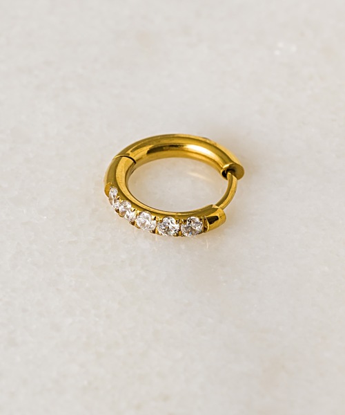 muku(ムク)の「PIERCE/ZIRCONIA LINE(ピアス(両耳用)・レディース・ゴールド/シルバー/シャンパン・FREE)」の13枚目の写真