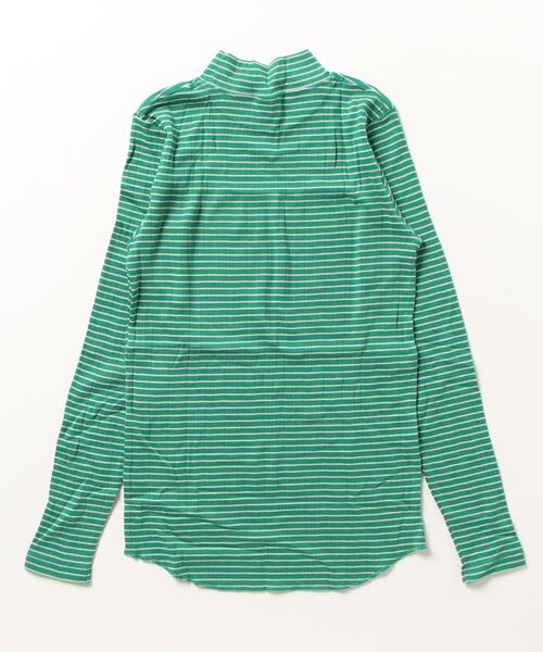 Healthknit(ヘルスニット)の「【Healthknit】53008 ベーシックボーダーフライスモックネックTシャツ 長袖(Tシャツ/カットソー・レディース・ネイビー/グリーン/レッド/ベージュ/ブラック・M)」の18枚目の写真