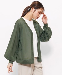 パフスリーブ」に該当するカーディガン/ボレロ（長袖）ファッション