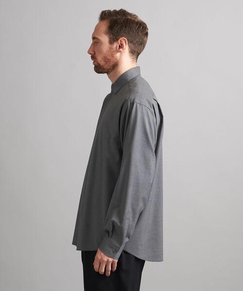 SOVEREIGN（ソブリン）の「＜SOVEREIGN＞ フライフロント シャツ（シャツ/ブラウス・メンズ・グレー/ネイビー・S/M/L）」の6枚目の写真