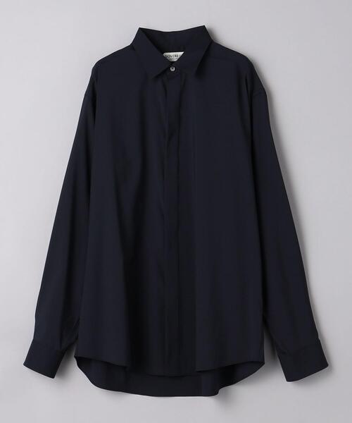 SOVEREIGN（ソブリン）の「＜SOVEREIGN＞ フライフロント シャツ（シャツ/ブラウス・メンズ・グレー/ネイビー・S/M/L）」の5枚目の写真