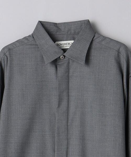 SOVEREIGN（ソブリン）の「＜SOVEREIGN＞ フライフロント シャツ（シャツ/ブラウス・メンズ・グレー/ネイビー・S/M/L）」の20枚目の写真