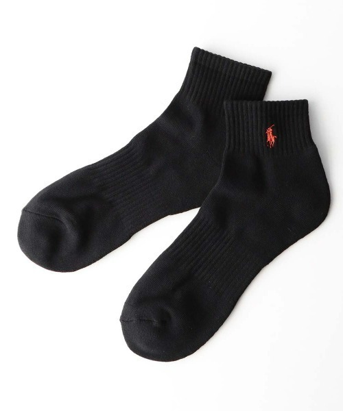 POLO RALPH LAUREN（ポロ ラルフ ローレン）の「【3足セット】POLO RALPH LAUREN メンズ 足底パイル アーチサポート ワンポイント ショートソックス 92009914（ソックス/靴下・メンズ・ブラック/マルチ/ホワイト・25-27CM）」の10枚目の写真