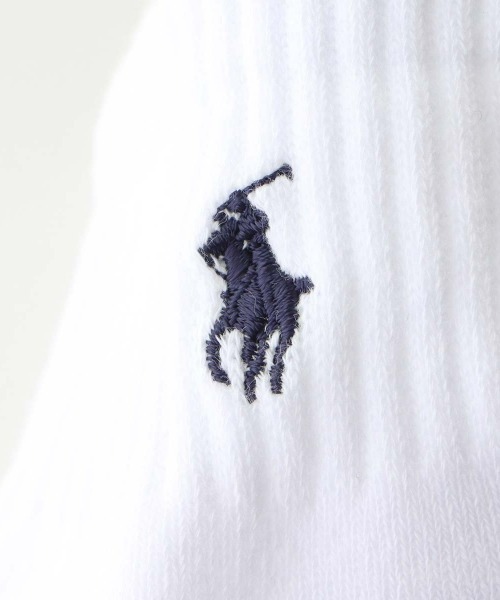 POLO RALPH LAUREN（ポロ ラルフ ローレン）の「【3足セット】POLO RALPH LAUREN メンズ 足底パイル アーチサポート ワンポイント ショートソックス 92009914（ソックス/靴下・メンズ・ブラック/マルチ/ホワイト・25-27CM）」の13枚目の写真