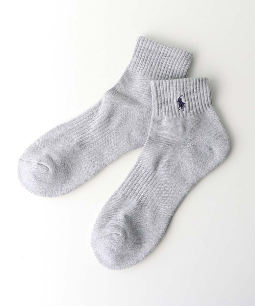 POLO RALPH LAUREN（ポロ ラルフ ローレン）の「【3足セット】POLO RALPH LAUREN メンズ 足底パイル アーチサポート ワンポイント ショートソックス 92009914（ソックス/靴下・メンズ・ブラック/マルチ/ホワイト・25-27CM）」の14枚目の写真