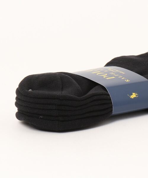 POLO RALPH LAUREN（ポロ ラルフ ローレン）の「【3足セット】POLO RALPH LAUREN メンズ 足底パイル アーチサポート ワンポイント ショートソックス 92009914（ソックス/靴下・メンズ・ブラック/マルチ/ホワイト・25-27CM）」の16枚目の写真