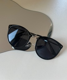 〈UVカット〉メタルブリッジサングラス