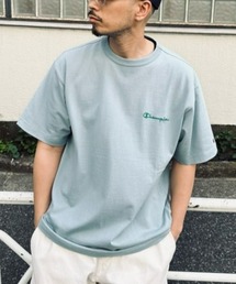 【Champion】カラースクリプトTシャツ