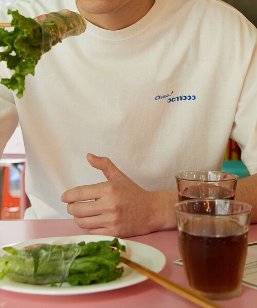 FREAK'S STORE（フリークスストア）の「▽【限定展開】Chao! bamboo/チャオバンブー　別注バックプリントTシャツ（Tシャツ/カットソー・レディース・ライトピンク/ブラック/オフホワイト/グリーン・MEDIUM/SMALL/LARGE）」の9枚目の写真