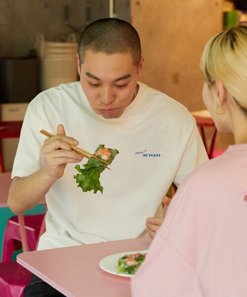 FREAK'S STORE（フリークスストア）の「▽【限定展開】Chao! bamboo/チャオバンブー　別注バックプリントTシャツ（Tシャツ/カットソー・レディース・ライトピンク/ブラック/オフホワイト/グリーン・MEDIUM/SMALL/LARGE）」の10枚目の写真