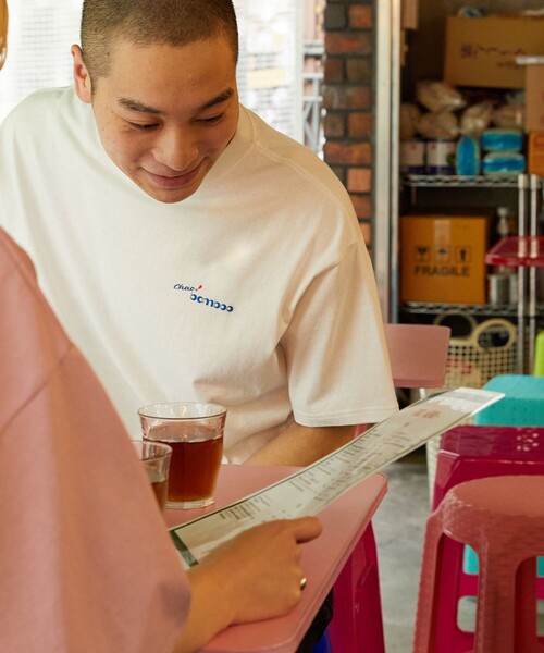 FREAK'S STORE（フリークスストア）の「▽【限定展開】Chao! bamboo/チャオバンブー　別注バックプリントTシャツ（Tシャツ/カットソー・レディース・ライトピンク/ブラック/オフホワイト/グリーン・MEDIUM/SMALL/LARGE）」の16枚目の写真