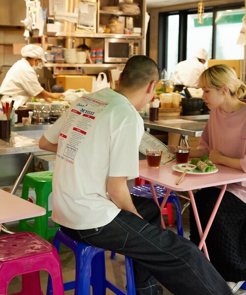 FREAK'S STORE（フリークスストア）の「▽【限定展開】Chao! bamboo/チャオバンブー　別注バックプリントTシャツ（Tシャツ/カットソー・レディース・ライトピンク/ブラック/オフホワイト/グリーン・MEDIUM/SMALL/LARGE）」の18枚目の写真