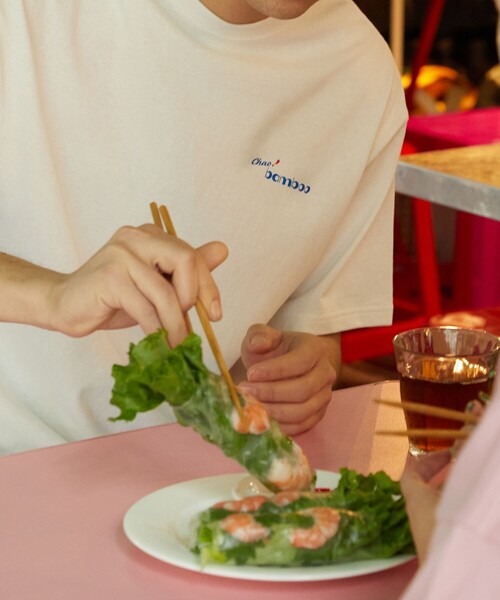 FREAK'S STORE（フリークスストア）の「▽【限定展開】Chao! bamboo/チャオバンブー　別注バックプリントTシャツ（Tシャツ/カットソー・レディース・ライトピンク/ブラック/オフホワイト/グリーン・MEDIUM/SMALL/LARGE）」の20枚目の写真