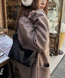 Silly（シリー）の「【ベルトデザインでコーデのアクセントに！】スクエアベルトショルダーレザーバッグ（ショルダーバッグ）」