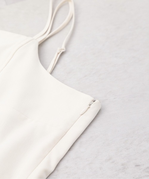 N.（N. Natural Beauty Basic）（エヌエヌナチュラルビューティーベーシック）の「◆ダブルストラップキャミワンピース（ワンピース・レディース・オフホワイト/ブラック・MEDIUM）」の13枚目の写真