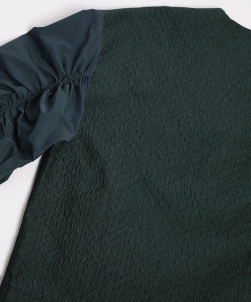 La-gemme(ラジェム)の「ギャザーブルゾン(ブルゾン・レディース・ホワイト/ネイビー/グリーン/ブラック・フリー)」の15枚目の写真