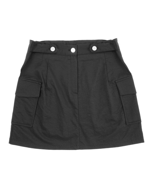 Figments(フィグメンツ)の「カーゴミニスカート(スカート・レディース・グレー/ブラック・FREE)」の9枚目の写真