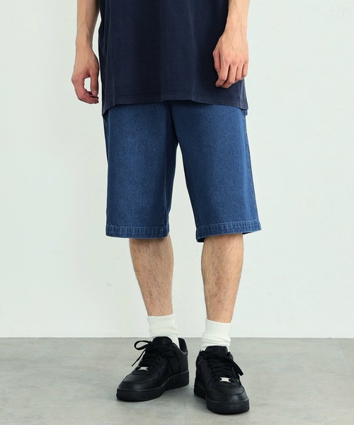 EDWIN（エドウィン）の「EDWIN エドウィン STEPMARK ワイド ペインターパンツ デニム ショートパンツ ユニセックス（デニムパンツ・メンズ・ライトインディゴブルー/ブルー・MEDIUM/X-LARGE/SMALL/LARGE）」の17枚目の写真