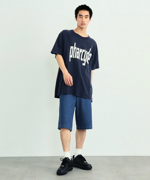 EDWIN（エドウィン）の「EDWIN エドウィン STEPMARK ワイド ペインターパンツ デニム ショートパンツ ユニセックス（デニムパンツ・メンズ・ライトインディゴブルー/ブルー・MEDIUM/X-LARGE/SMALL/LARGE）」の12枚目の写真