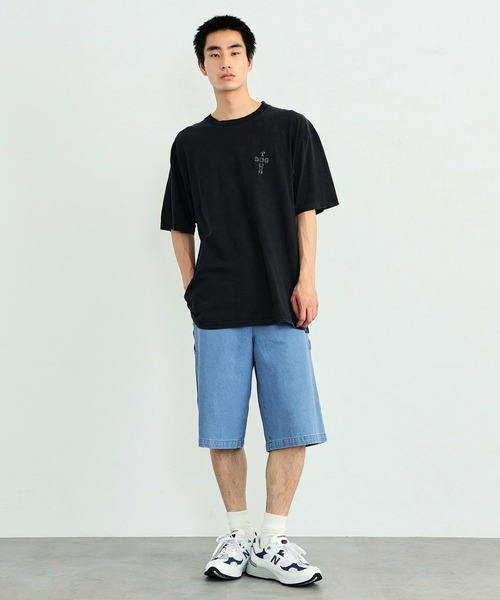 EDWIN（エドウィン）の「EDWIN エドウィン STEPMARK ワイド ペインターパンツ デニム ショートパンツ ユニセックス（デニムパンツ・メンズ・ライトインディゴブルー/ブルー・MEDIUM/X-LARGE/SMALL/LARGE）」の16枚目の写真