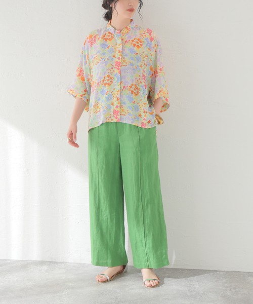mii（ミー）の「【Mii / ミイ】PRINTED SHORT SLEEVE SHIRT：シャツ（シャツ/ブラウス・レディース・アイボリー・SMALL）」の16枚目の写真