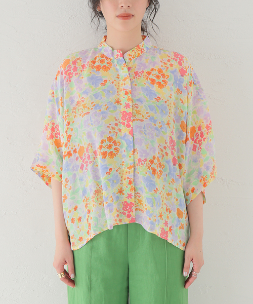 mii（ミー）の「【Mii / ミイ】PRINTED SHORT SLEEVE SHIRT：シャツ（シャツ/ブラウス・レディース・アイボリー・SMALL）」の12枚目の写真