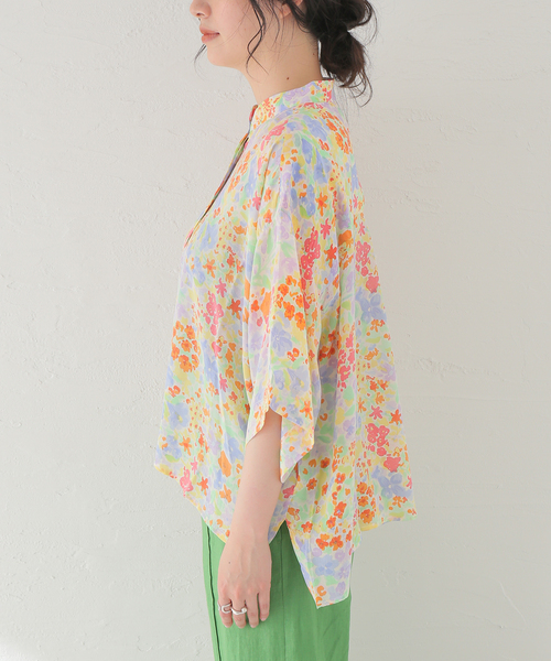 mii（ミー）の「【Mii / ミイ】PRINTED SHORT SLEEVE SHIRT：シャツ（シャツ/ブラウス・レディース・アイボリー・SMALL）」の10枚目の写真