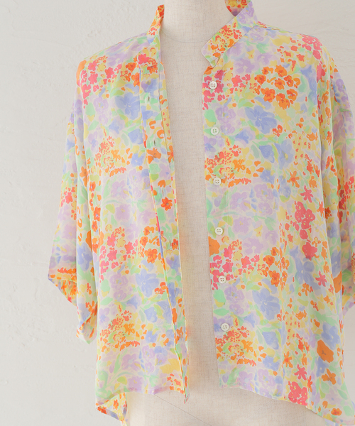 mii（ミー）の「【Mii / ミイ】PRINTED SHORT SLEEVE SHIRT：シャツ（シャツ/ブラウス・レディース・アイボリー・SMALL）」の11枚目の写真