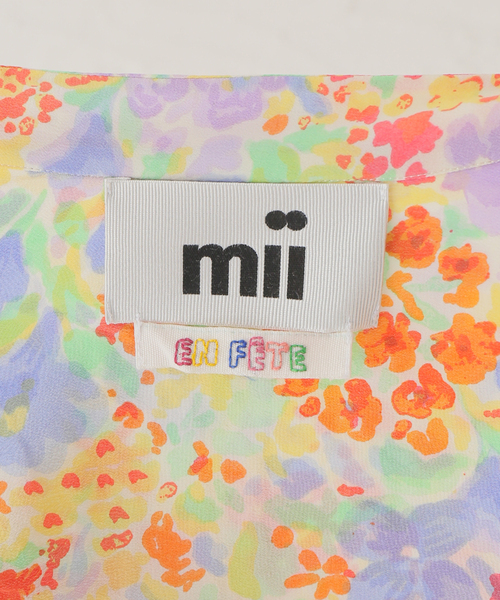mii（ミー）の「【Mii / ミイ】PRINTED SHORT SLEEVE SHIRT：シャツ（シャツ/ブラウス・レディース・アイボリー・SMALL）」の3枚目の写真