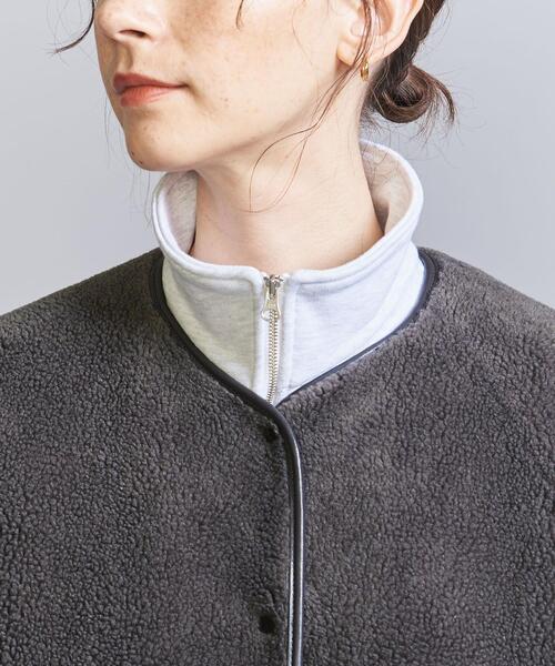 BEAUTY&YOUTH UNITED ARROWS（ビューティーアンドユースユナイテッドアローズ）の「【WEB限定】ボア×フェイクムートン リバーシブルコート -2WAY-（その他アウター・レディース・ダークグレー/ネイビー/オフホワイト・FREE）」の10枚目の写真