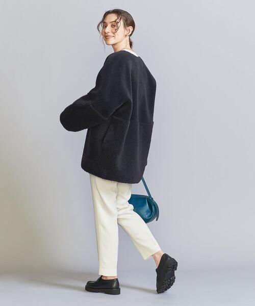 BEAUTY&YOUTH UNITED ARROWS（ビューティーアンドユースユナイテッドアローズ）の「【WEB限定】ボア×フェイクムートン リバーシブルコート -2WAY-（その他アウター・レディース・ダークグレー/ネイビー/オフホワイト・FREE）」の9枚目の写真
