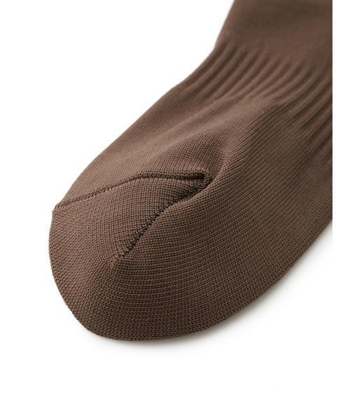 FURFUR（ファーファー）の「ロゴ入りリブソックス（ソックス/靴下・レディース・ブラウン/ホワイト/ブラック・FREE）」の6枚目の写真