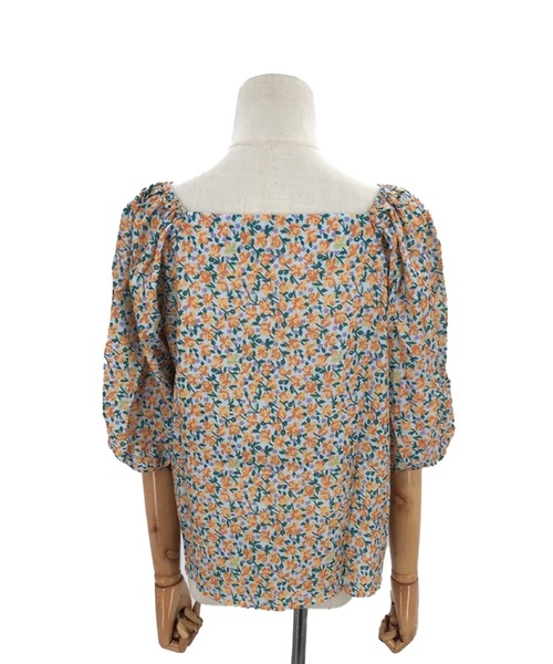 Amulet(アミュレット)の「五分丈花柄ブラウス(シャツ/ブラウス・レディース・パープル/イエロー・L/XL/M)」の10枚目の写真
