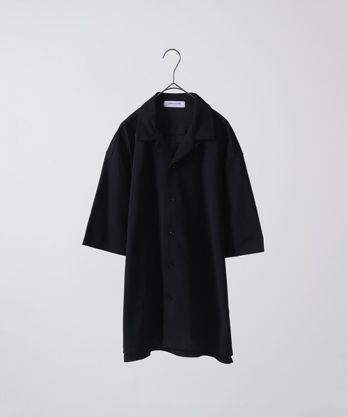URBAN SQUARE(アーバンスクエア)の「URBAN SQUARE 接触冷感オープンカラーシャツ 半袖(シャツ/ブラウス・メンズ・ベージュ/ネイビー/カーキ/ブラック・M/LL/L)」の3枚目の写真