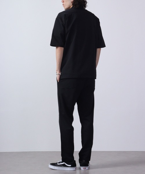 URBAN SQUARE(アーバンスクエア)の「URBAN SQUARE 接触冷感オープンカラーシャツ 半袖(シャツ/ブラウス・メンズ・ベージュ/ネイビー/カーキ/ブラック・M/LL/L)」の13枚目の写真