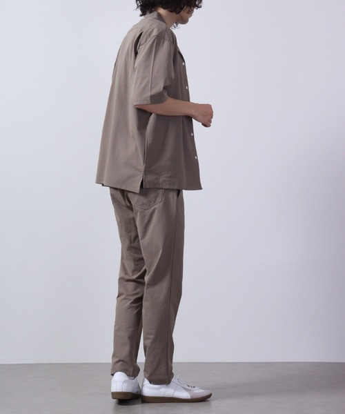 URBAN SQUARE(アーバンスクエア)の「URBAN SQUARE 接触冷感オープンカラーシャツ 半袖(シャツ/ブラウス・メンズ・ベージュ/ネイビー/カーキ/ブラック・M/LL/L)」の19枚目の写真