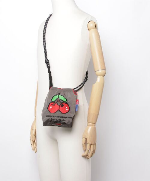 DOUBLE STANDARD CLOTHING（ダブルスタンダードクロージング）の「Ball&Chain / レトロチェリーショルダーバッグ（ショルダーバッグ・レディース・グレー・FREE）」の10枚目の写真